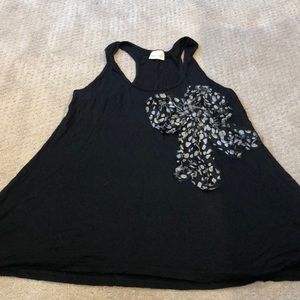 Black tank top